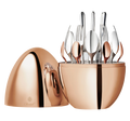 Mood Precious 24-Piece Rose Gold Flatware Set with Chest