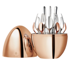 Mood Precious 24-Piece Rose Gold Flatware Set with Chest