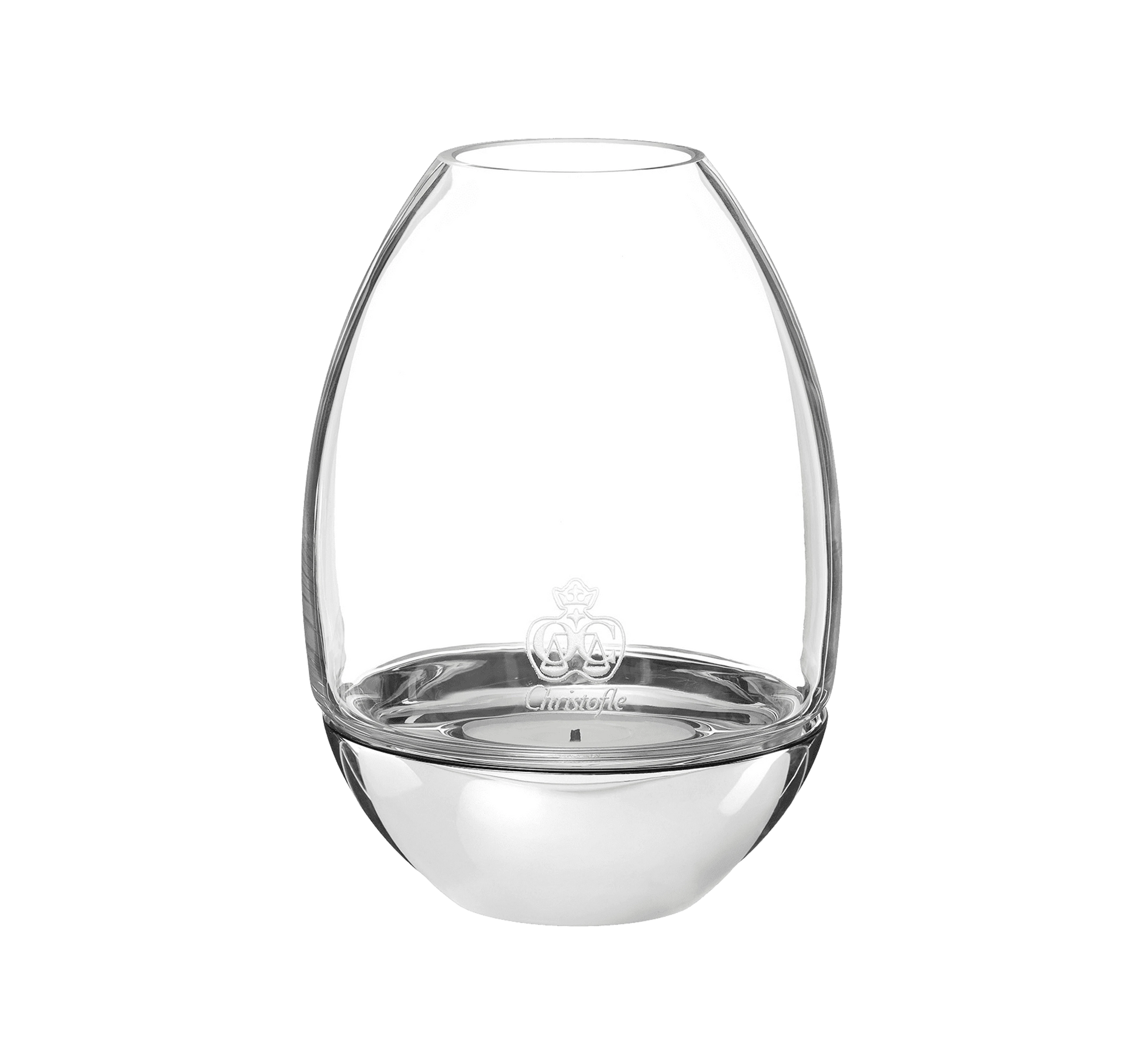 Mood Clear Hurricane In Glass And Stainless Steel