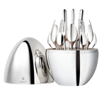 Mood 24-Piece Silver Plated Flatware Set With Chest