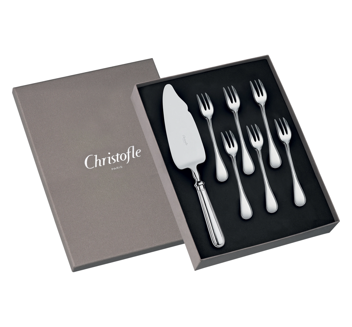 Set Of 6 Cake Forks And 1 Cake Albi