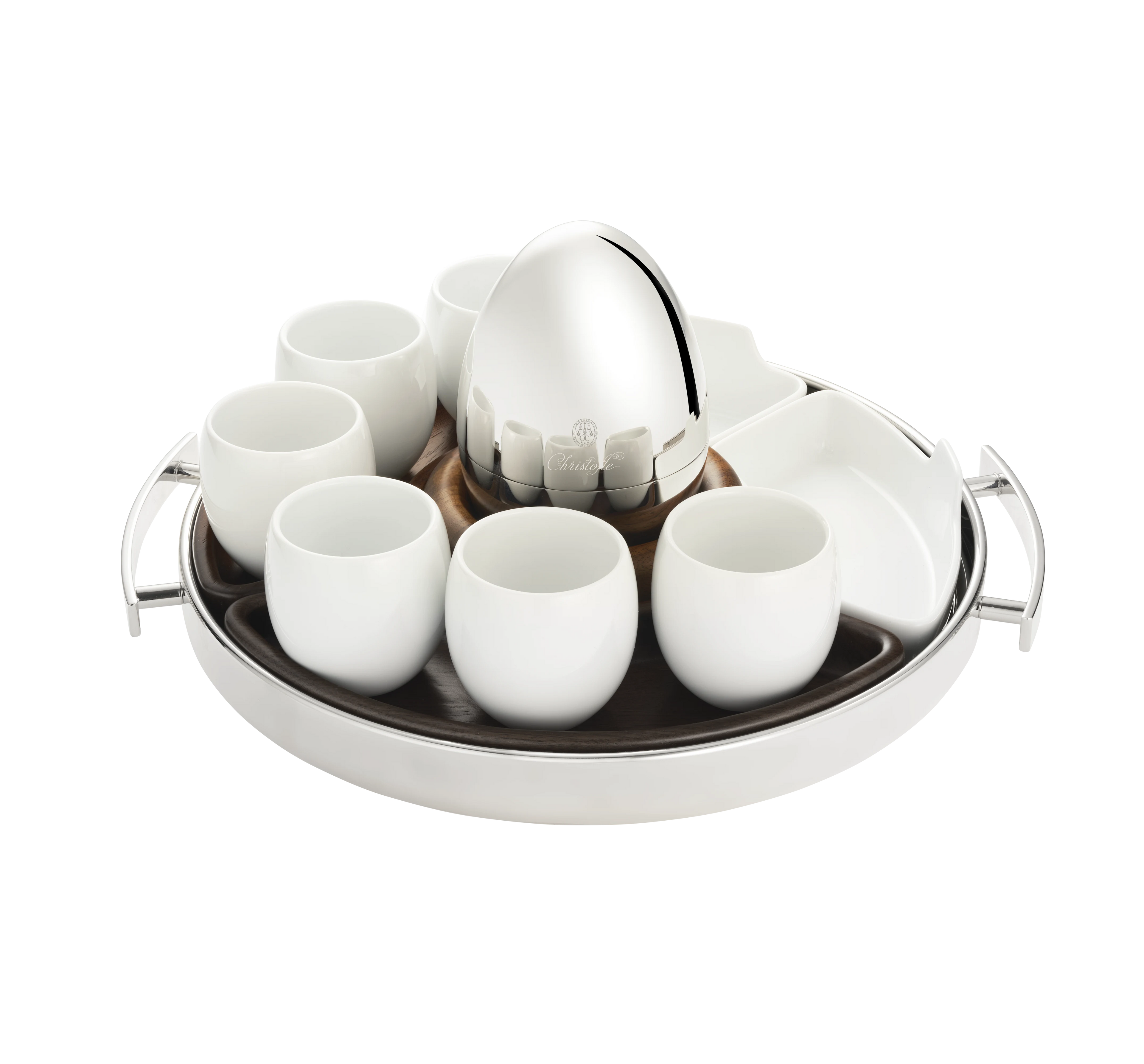 Mood Coffee Round Tray With Handles