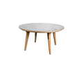 Mesa de Comedor Aspect 144 cm – Teca y Cerámica Multicolor