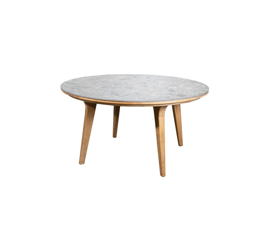 Aspect Dining Table 144 cm – Teak and Multicolor Ceramic