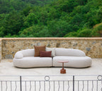 Sofá Modular Mellow para Exterior – Sand con Mesa de Teca