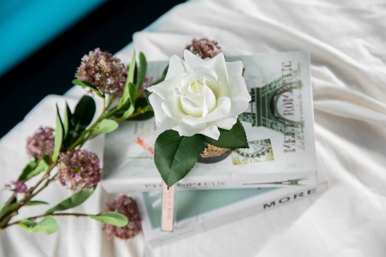 Rose En Gel -  Blanc Ivore Blanc Ivoire 120 Mm