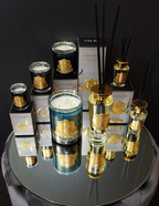Luxury Candle - Navy Glass Pink Champagne 2.5 kg