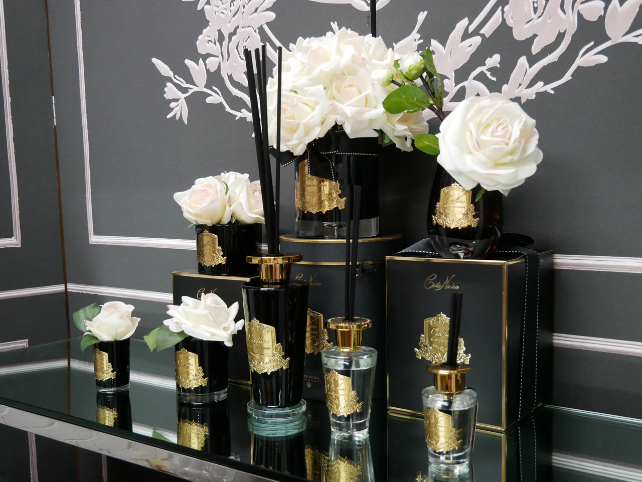 Luxury Diffuser In Gold Charente Rose  500 ml