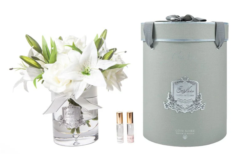 Roses & Lilies, White Rose Petal & Classic White Garden. 2x10 ml