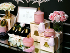 Gift Pack Charente Rose 2x5 ml Perfume Spray,75 gr Candle,90 ml Reed Diffuser.