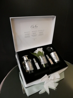 Gift Pack Cashmere Elegant 2x5 ml Perfume Spray,75 gr Candle,90 ml Reed Diffuser.