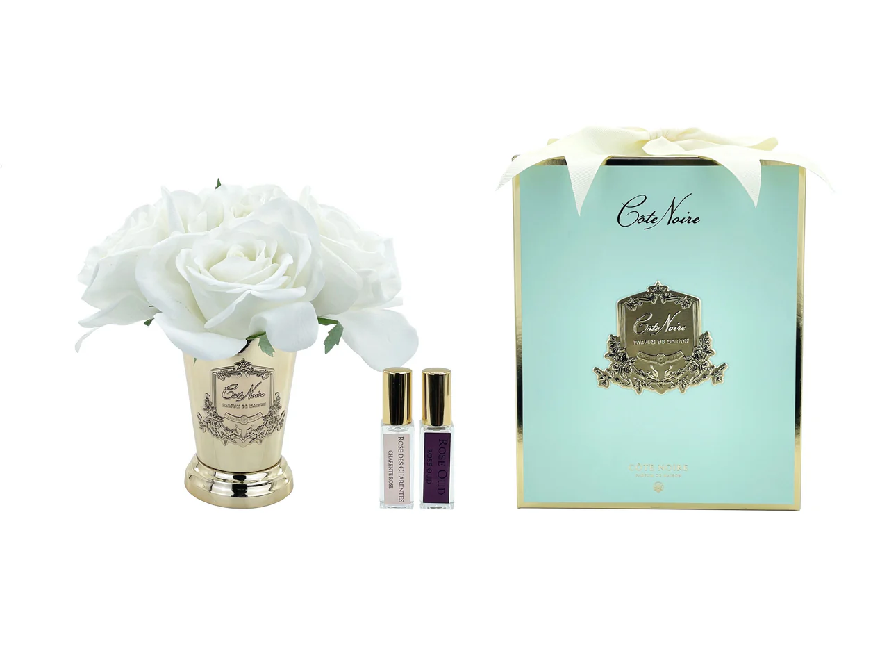 Seven Rose Bouquet Gold - Ivory White Rose Oud & Charente Rose 2x5ml