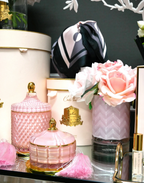 Herringbone Pink Glass - Pink Roses Charente Rose & Pink Peonies 2x10 ml