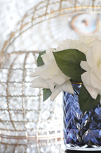 Herringbone Blue Glass White Roses Eau De Vie & Pink Peonies 2x10 ml