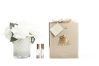 Herringbone Cream Glass Champagne Roses Blonde Vanilla & Pink Peonies 2x10 ml