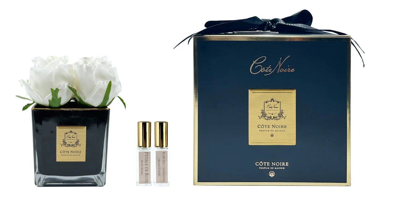 Conture Rose Buds - Small Ivory Buds In Dark Glass Charente Rose & Rose Petal 2x5ml