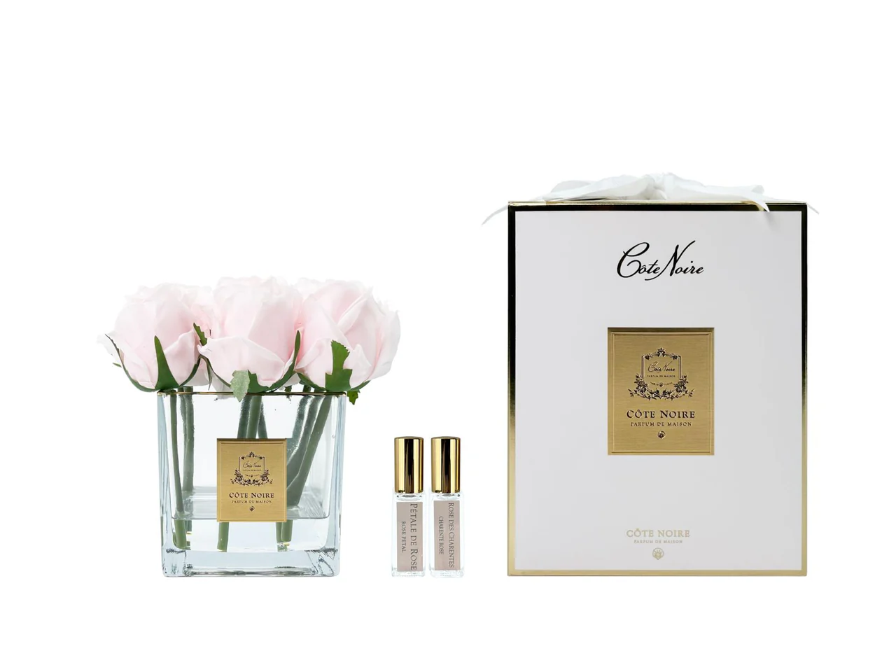 Conture Rose Buds - Large French Pink Buds In A Clear Glass Charente Rose & Rose Petal 2x5 ml