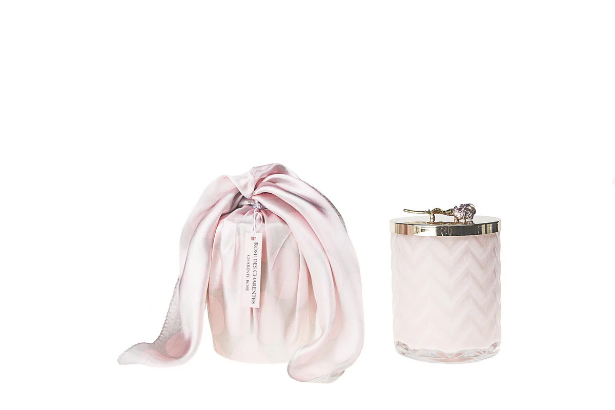 Herringbone Candle Set Charente Rose 600 gr