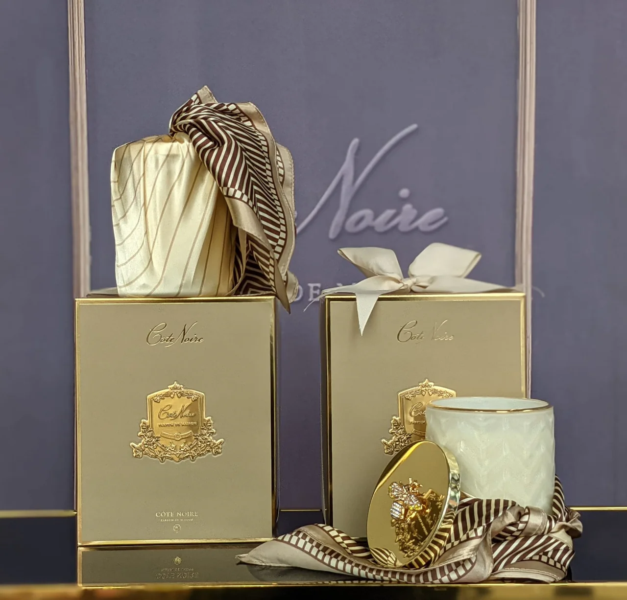 Herringbone Candle Set Blonde Vanilla 600 gr