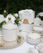 Grand Art Candle Deco In White Jasmine Flower Tea 600gr
