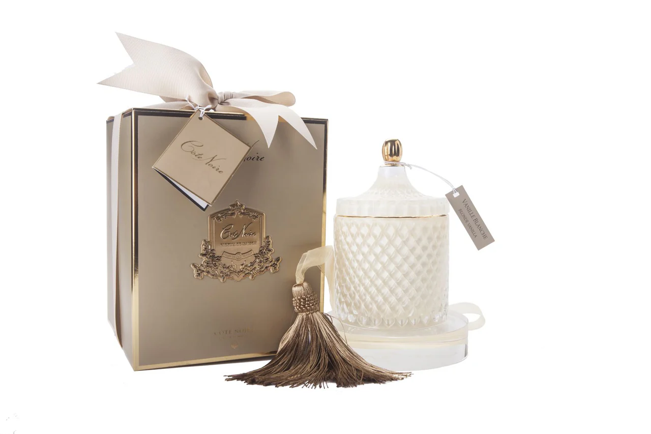 Grand Art  Deco Candle In Cream Blonde Vanilla 600 gr