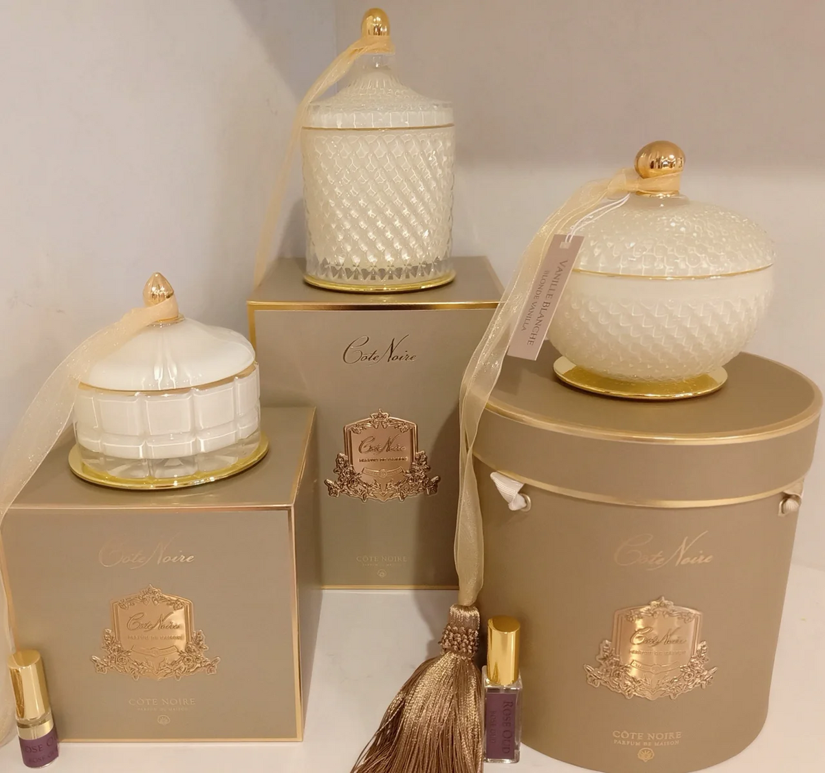 Grand Art Deco Candle In Cream Blonde Vanilla 600 gr