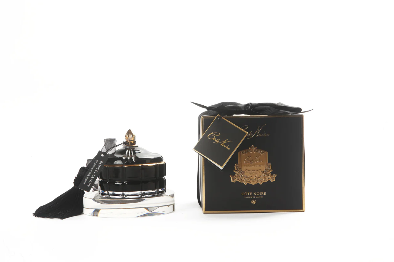 Art Deco Candle In Black Queen Of The Night  200gr