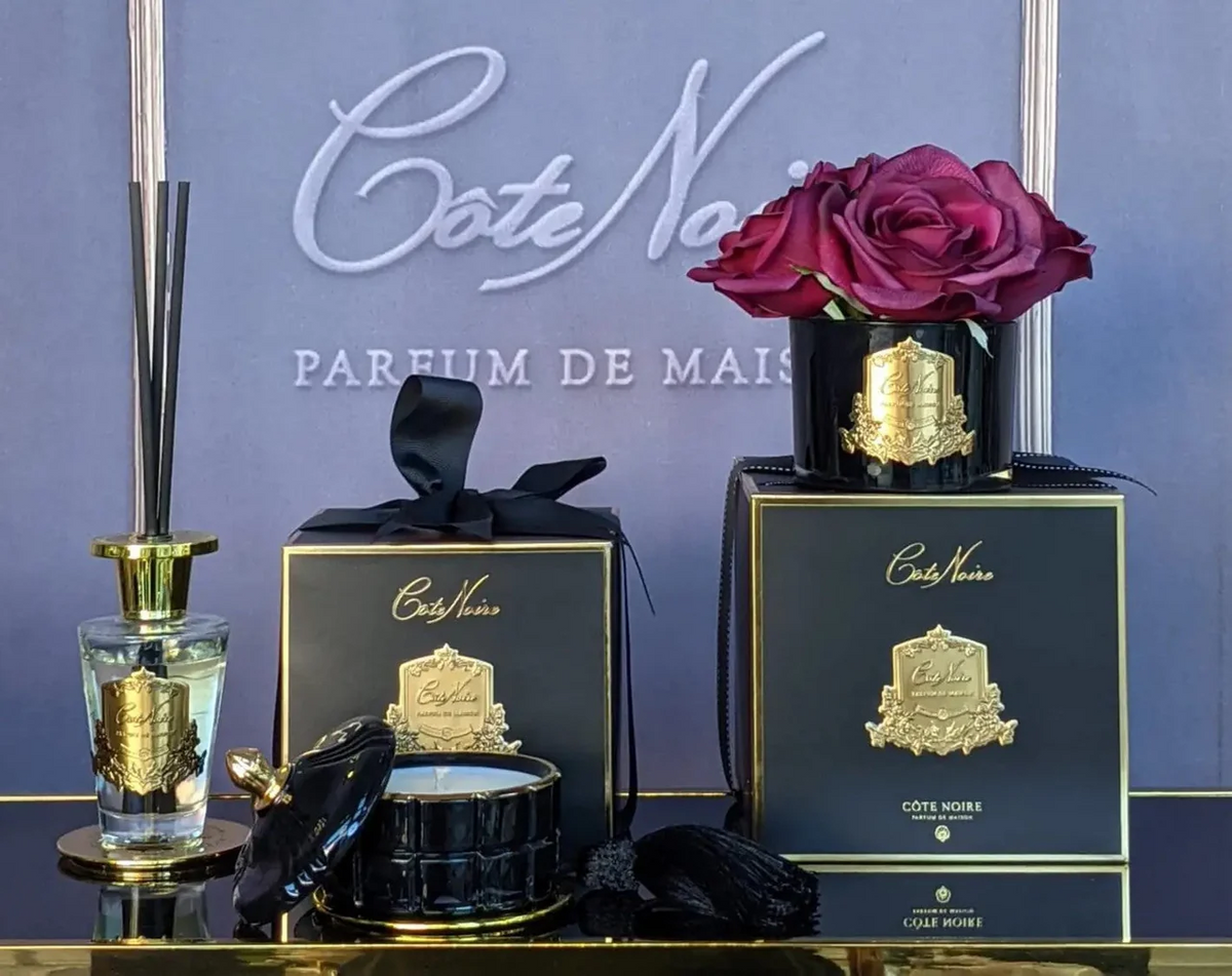 Art Deco Candle In Black Queen Of The Night 200gr