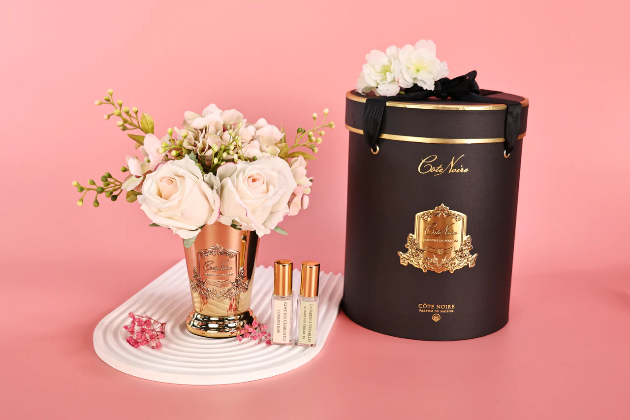 Summer Posy - Blush Charente Rose & Garden In Versailles 2x15 Ml