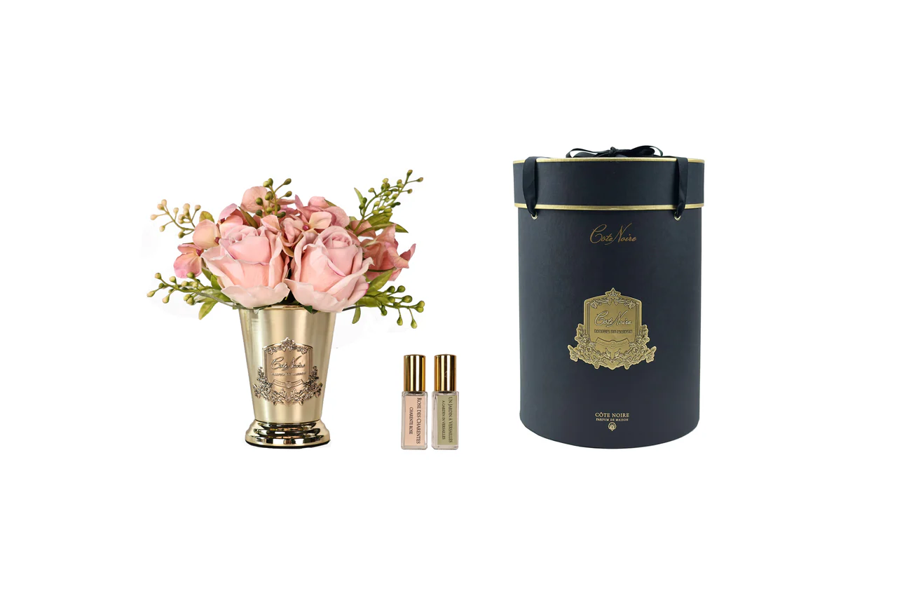 Summer Posy - Pink Charente Rose & Garden In Versailles 2x15 Ml