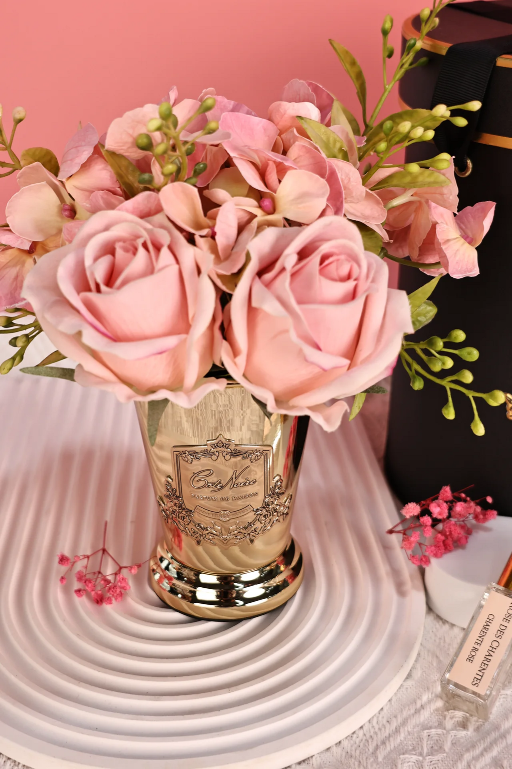 Summer Posy - Pink Charente Rose & Garden In Versailles 2x15 Ml