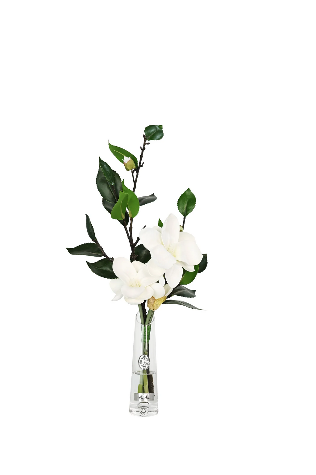 Summer Magnolias - White - Silver