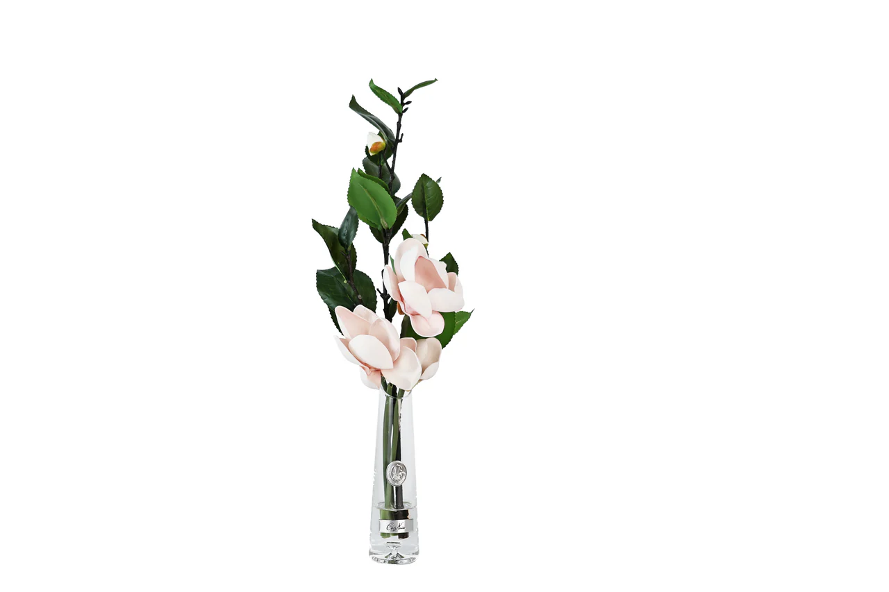 Summer Magnolias - Pink - Silver