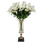 Marble Vase Holder - Black & Gold