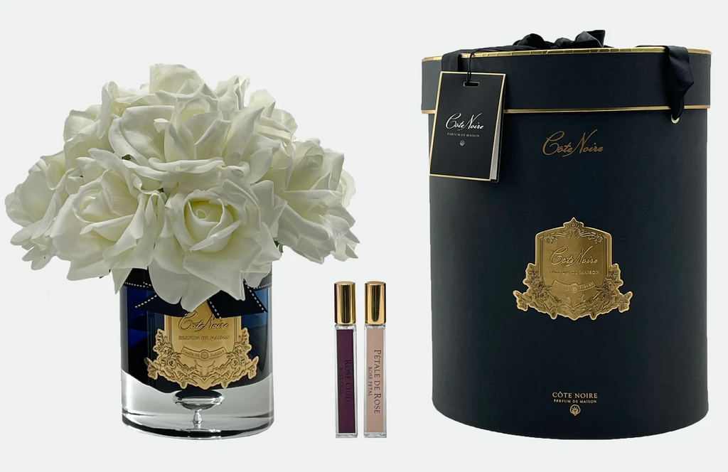 Grand Bouquet - White Black & Gold Rose Petal & Rose Oud 2x10 Ml
