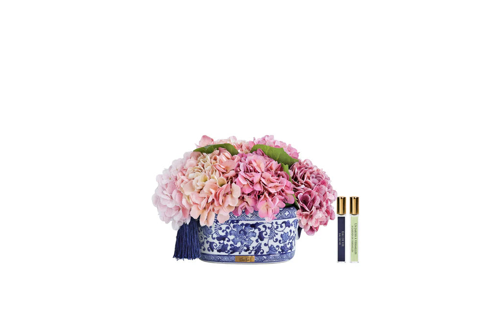 Chinoiserie Hydrageneas-pink