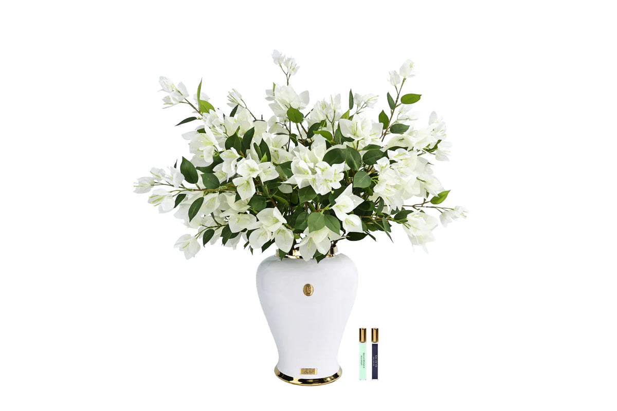 Imperial Bougainvillea-Ivory White/piano White