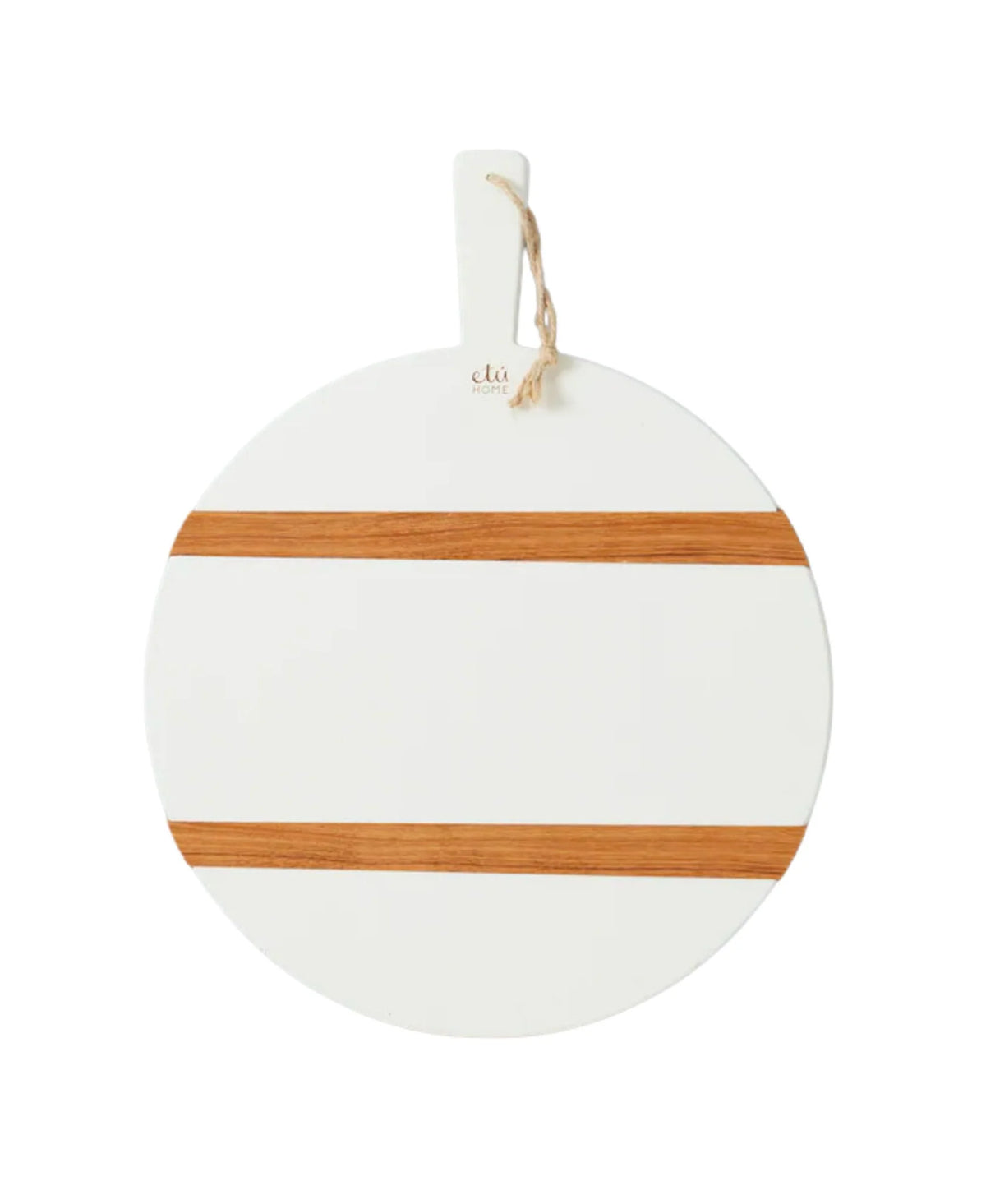 Tabla Redonda Mod para Charcutería – Blanco, Mediana
