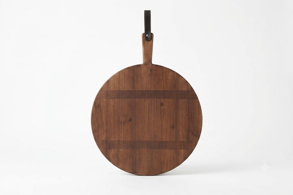 Tabla Redonda Heritage para Charcutería – Café, Mediana