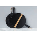 Tabla Redonda Mod para Charcutería – Negro, Chica