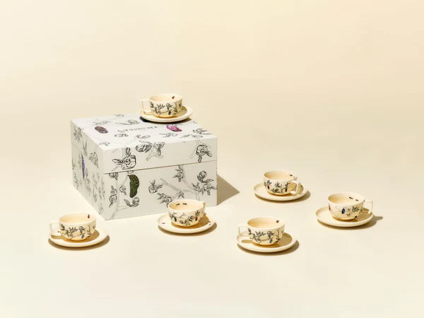 Set De Tazas De Ceramica Bichos