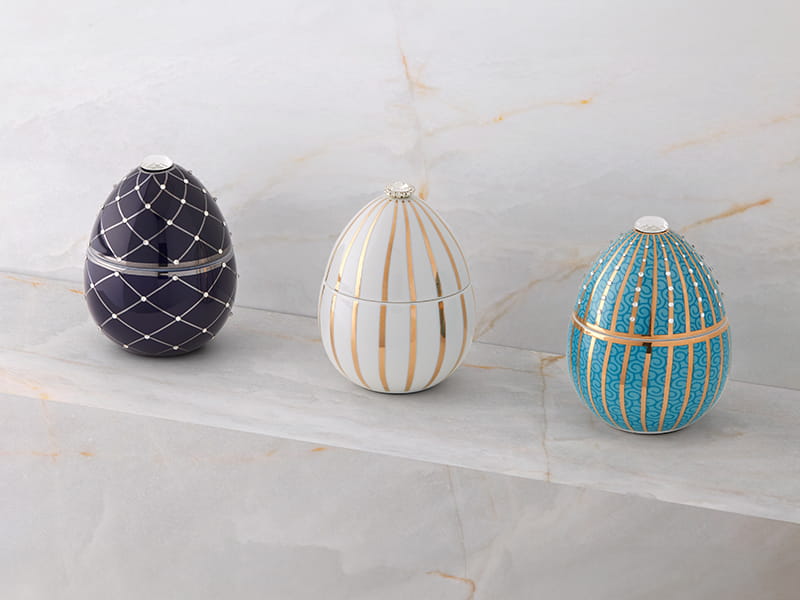 Bois De Roussie Gold Lines White Candle 200 G