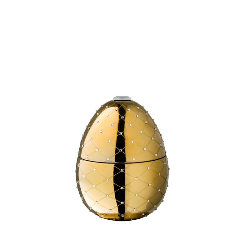 Gold Egg & Crytals Candle 450 G