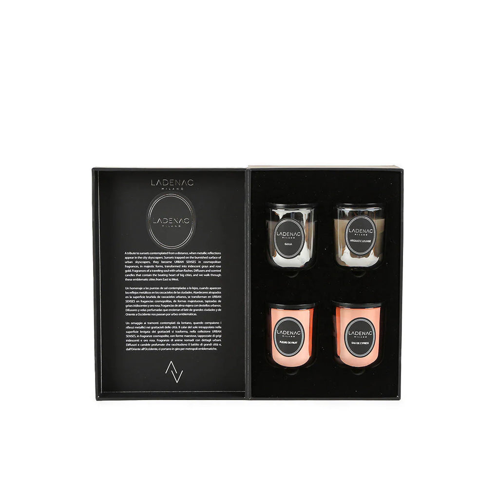 Ganja/aromatic Lounge/fleurs De Fruit/eau De Cypress Candle Gift Box 75 GX4