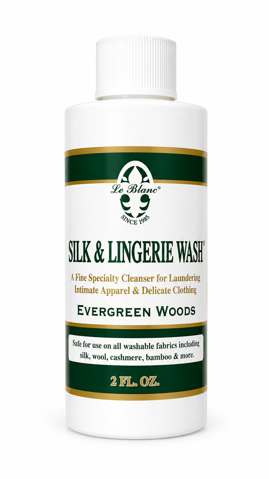 Detergente para seda y lencería LE BLANC – Evergreen Woods, 2 oz
