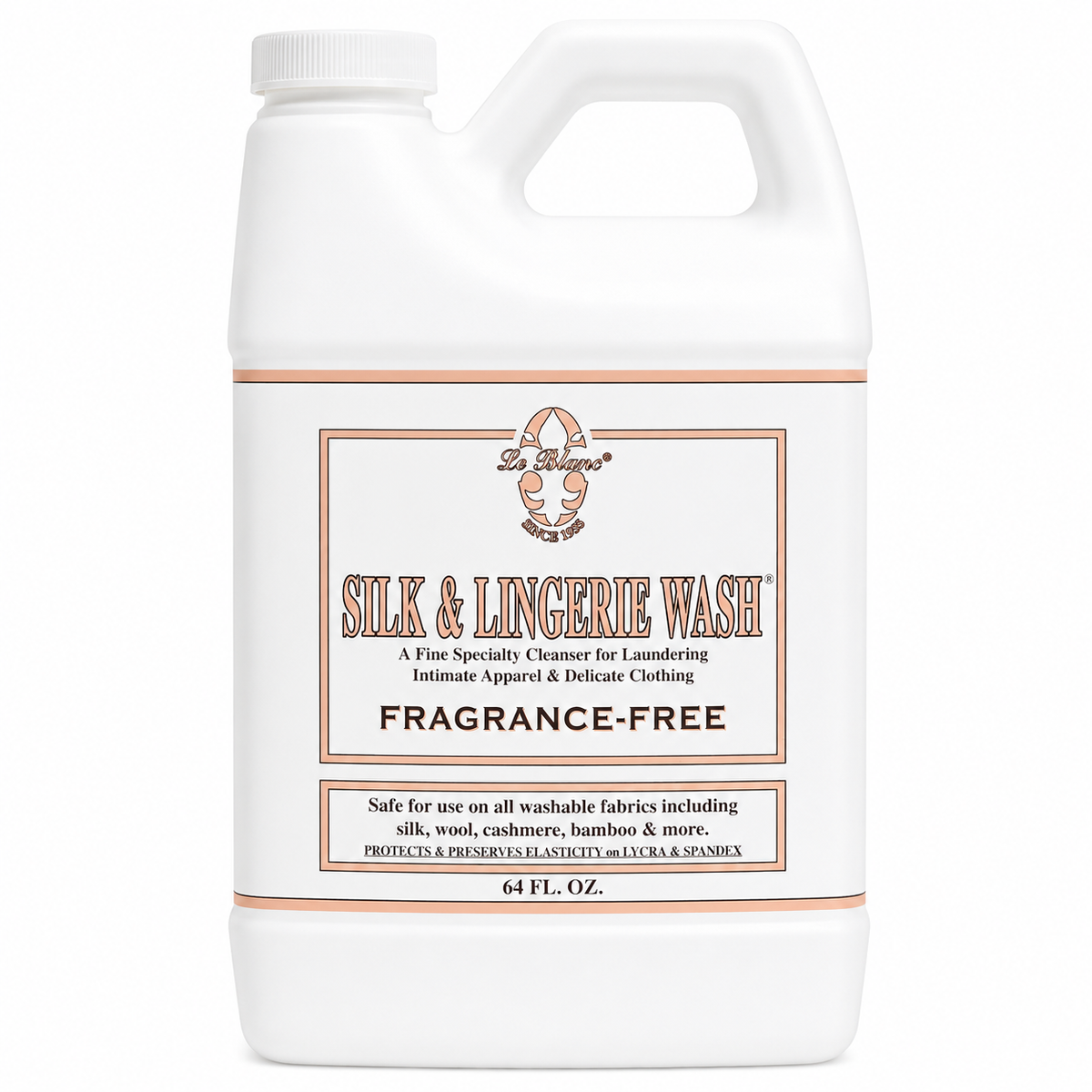 Detergente para seda y lencería LE BLANC – Fragrance-Free, 64 oz