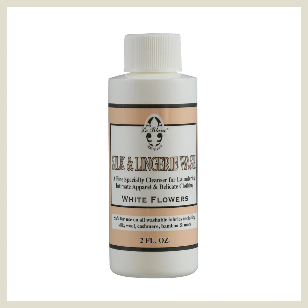 Detergente para seda y lencería LE BLANC – White Flowers, 2 oz