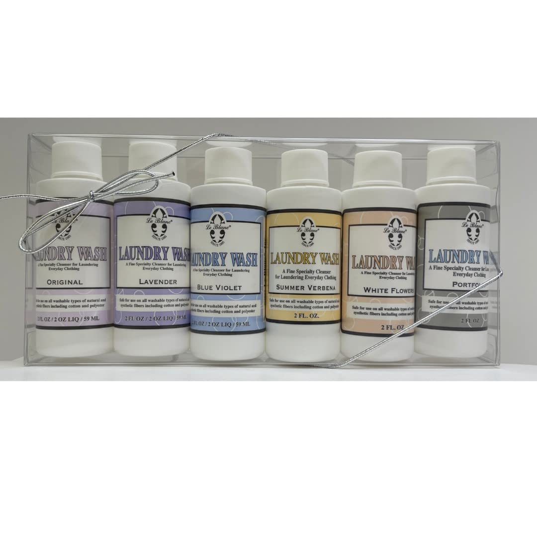 Set de 6 Detergentes para ropa LE BLANC – Aromas Surtidos, 2 oz