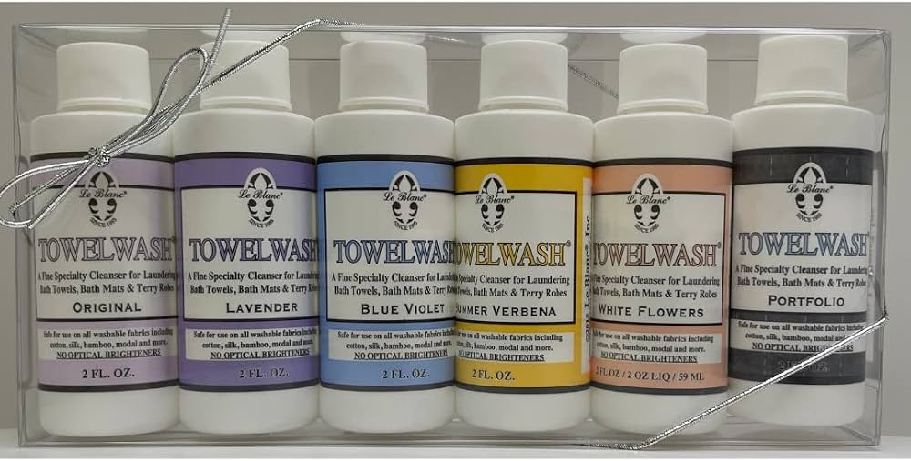Set de 6 Detergentes para toallas LE BLANC – Aromas Surtidos, 2 oz