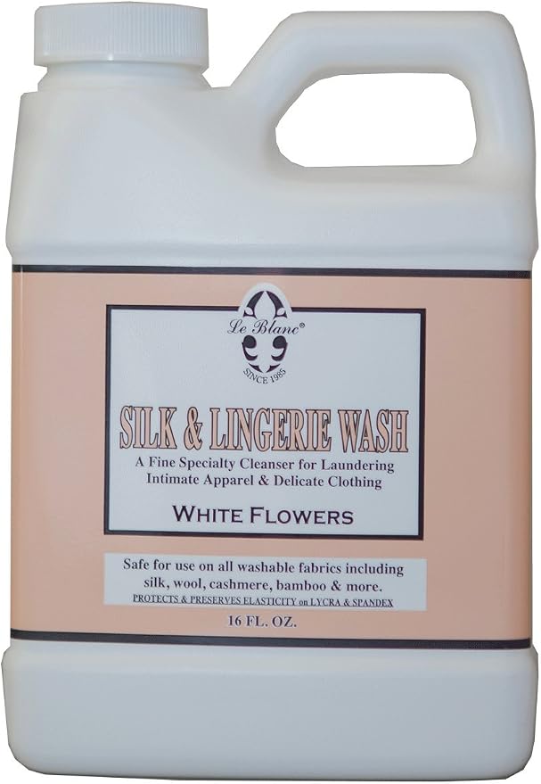 Detergente para seda y lencería LE BLANC – White Flowers, 16 oz